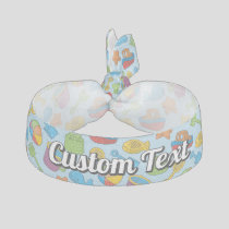 Beach Toys Icons Pattern Elastic Hair Tie