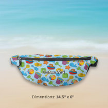 Beach Toys Icons Pattern Fanny Pack