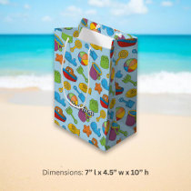 Beach Toys Icons Pattern Medium Gift Bag