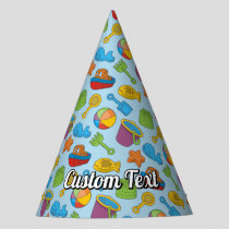 Beach Toys Icons Pattern Party Hat