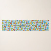 Beach Toys Icons Pattern Scarf
