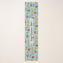 Beach Toys Icons Scarf