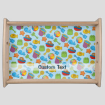 Beach Toys Icons Serving Tray