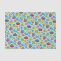 Beach Toys Icons Tissue Paper