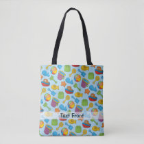 Beach Toys Icons Tote Bag