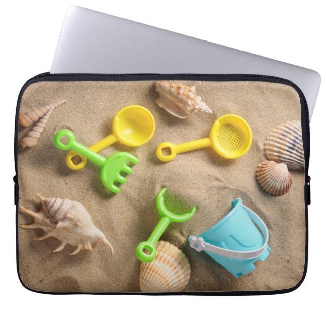Beach Toys Laptop Sleeve (Front)