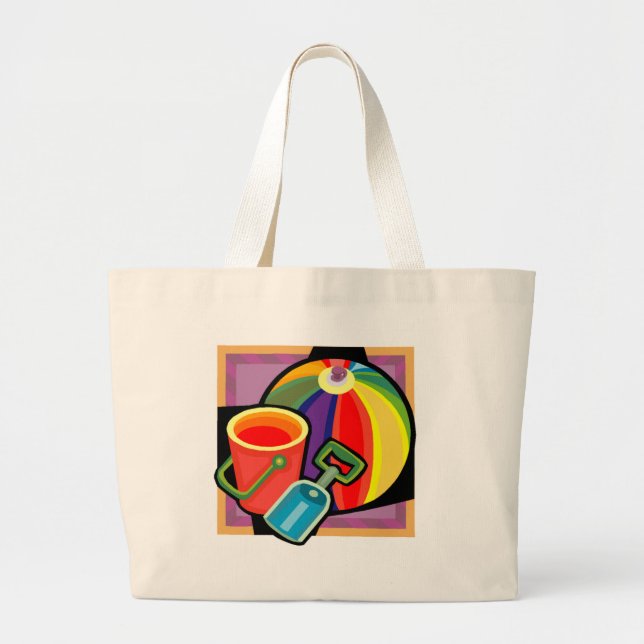 Beach Toys Tote Bag (Front)
