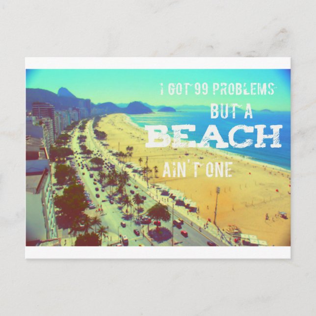 Beach Travel post card (Front)