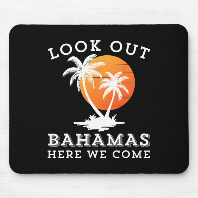 Beach Traveling Group Matching Spring Break Summer Mouse Pad (Front)