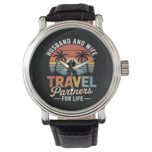 Beach Traveling - Husband and Wife Travel Partners Watch