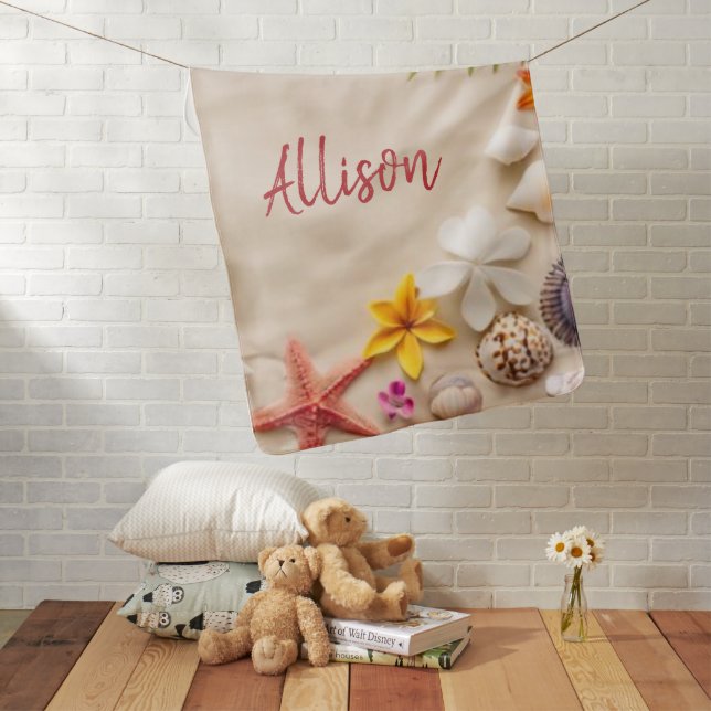 Beach Treasures Baby Blanket (In Situ)