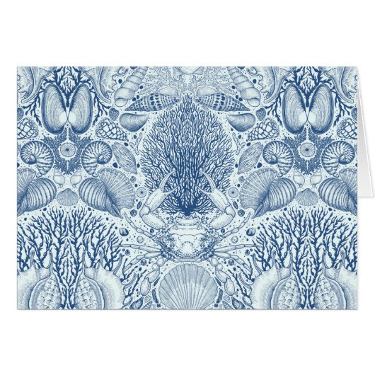 Beach treasures in blue (Front Horizontal)