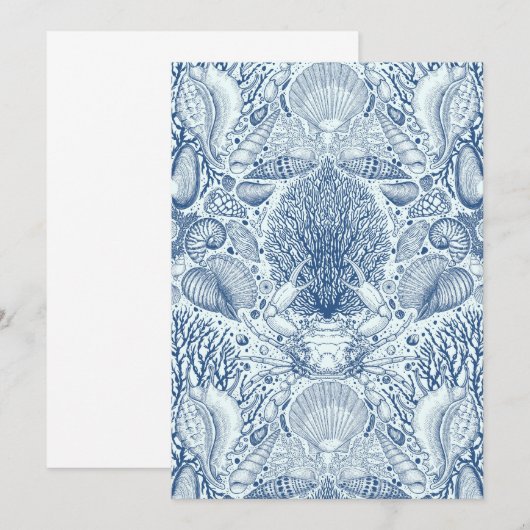 Beach treasures in blue (Front/Back)