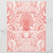 Beach treasures in coral red (Front)