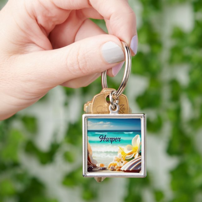 Beach Treasures Keychain (Hand)