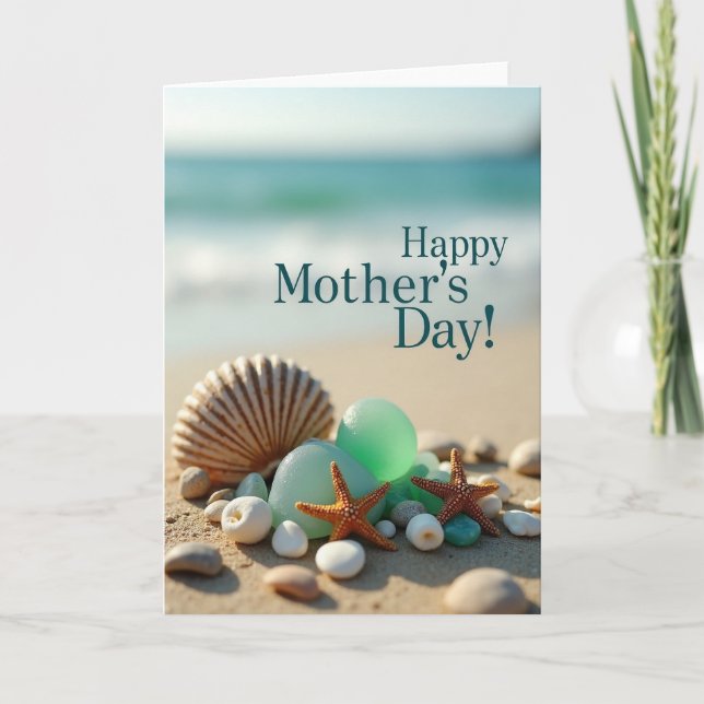 Beach Treasures Mothers Day Card (Front)