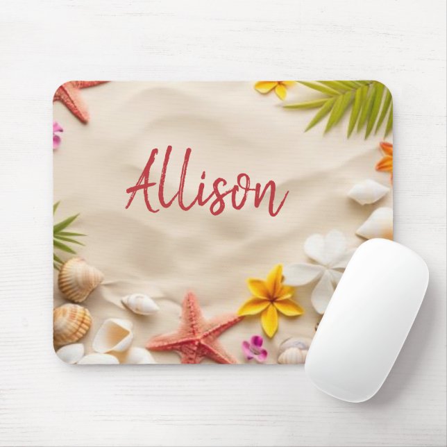 Beach Treasures Mouse Pad (With Mouse)