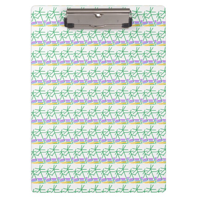 Beach Trees  Clipboard (Front)