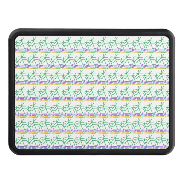 Beach Trees Hitch Cover (Front)