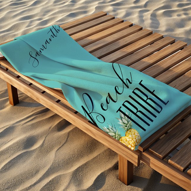 Beach Tribe Bachelorette Party Girl's Trip Weekend Beach Towel (Creator Uploaded)