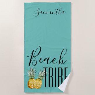 Beach Tribe Bachelorette Party Girl's Trip Weekend Beach Towel