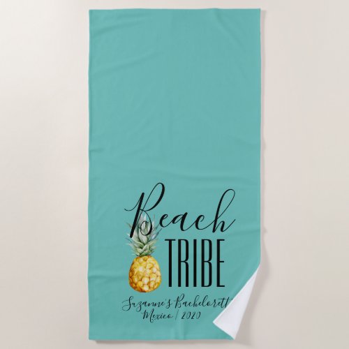 Beach Tribe Girls Trip Bachelorette Vacation  Beach Towel