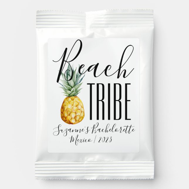 Beach Tribe Girl's Trip Bachelorette Vacation  Margarita Drink Mix (Front)
