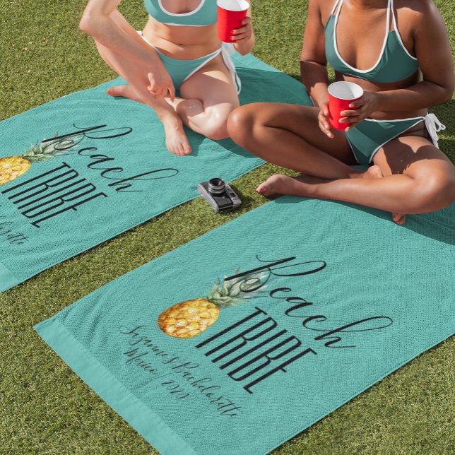 Beach Tribe Girl's Trip Bachelorette Vacation  Towel (Creator Uploaded)