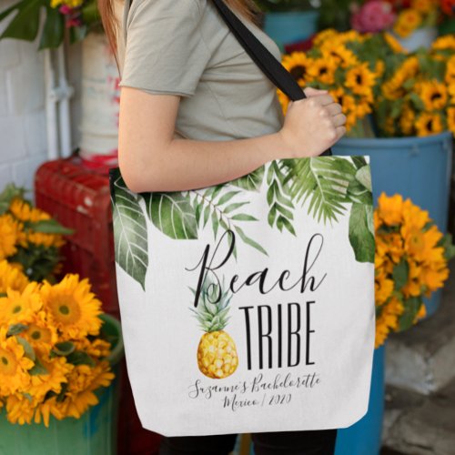 Beach Tribe Girls Tropical Bachelorette Vacation  Tote Bag