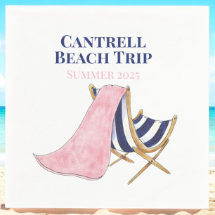 Beach Trip Beach Chair Reunion Napkins