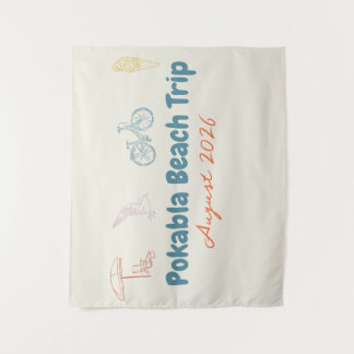 beach trip tapestry