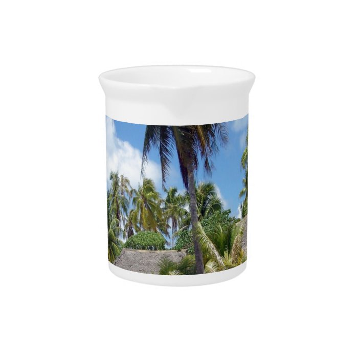 Beach Tropical Bed Breakfast Pitchers