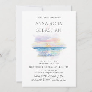 *~* Beach Tropical Exotic AR7 WEDDING RSVP + Invi Invitation