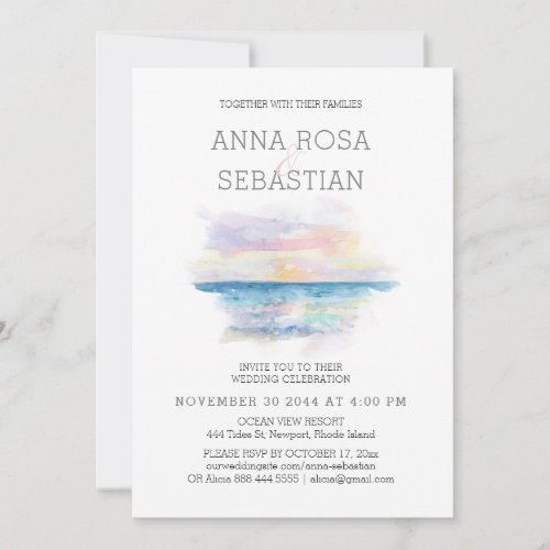 *~* Beach Tropical Exotic AR7 WEDDING RSVP +  Invi Invitation