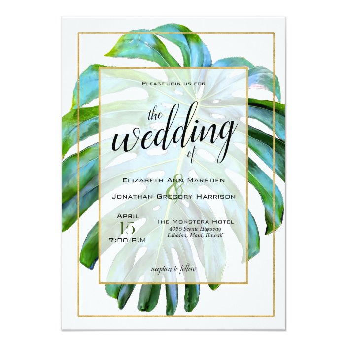 hawaiian wedding invitations