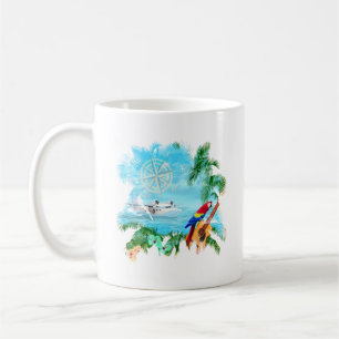 Beach Tropical Music Coffee Mug