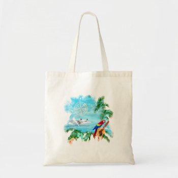 Beach Tropical Music Tote Bag by BailOutIsland at Zazzle