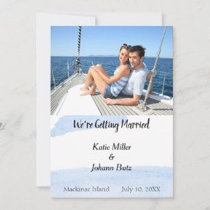 Beach Tropical Nautical Photo Save the Date