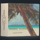 Beach Tropical,Palm Binder<br><div class="desc">Beach wedding planner.</div>