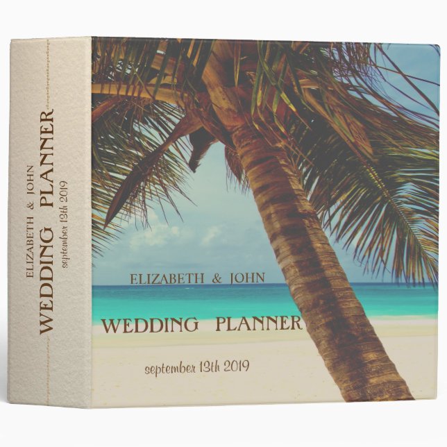 Beach Tropical,Palm Binder (Front/Spine)