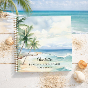 Beach tropical summer notebook
