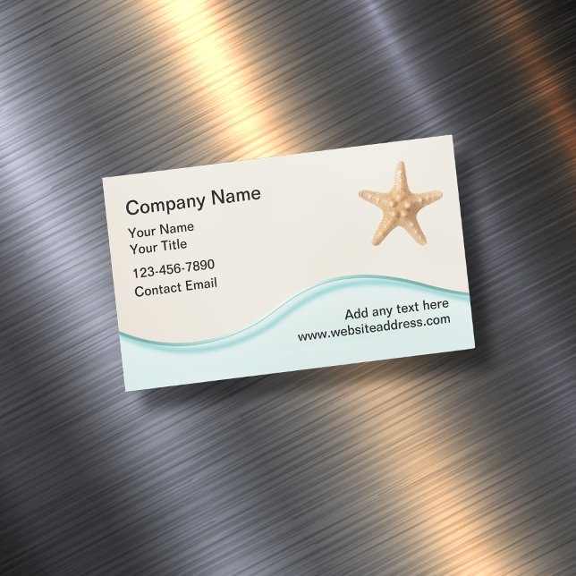 Beach Tropical Theme Real Estate  Business Card Magnet (Creator Uploaded)