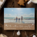 Beach Tropical Vacation Holiday Christmas Photo<br><div class="desc">This design was created though digital art. It may be personalized in the area provided by changing the photo and/or text. Or it can be customized by choosing the click to customize further option and delete or change the color the background, add text, change the text color or style, or...</div>