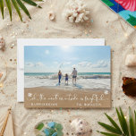 Beach Tropical Vacation Holiday Christmas Photo Card<br><div class="desc">This design was created though digital art. It may be personalized in the area provided by changing the photo and/or text. Or it can be customized by choosing the click to customize further option and delete or change the color the background, add text, change the text color or style, or...</div>