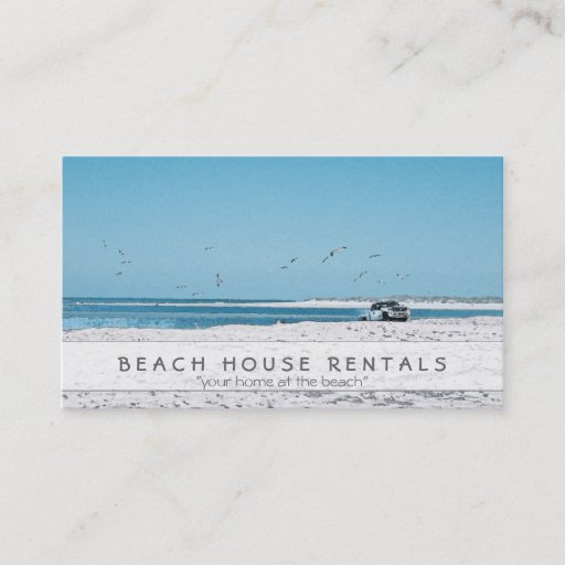 Customizable Beach Truck Business Card Template