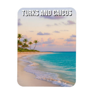 Beach Turks and Caicos Travel Magnet