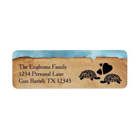 Beach Turtle Whimsical Address Labels