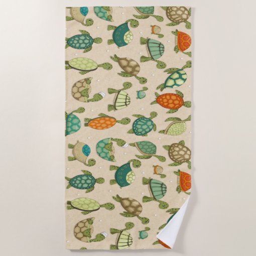 Beach Turtles Beach Towel | Zazzle