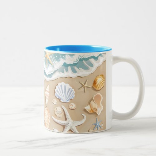 Beach  Two_Tone coffee mug