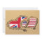 Beach UK And USA Love Hearts